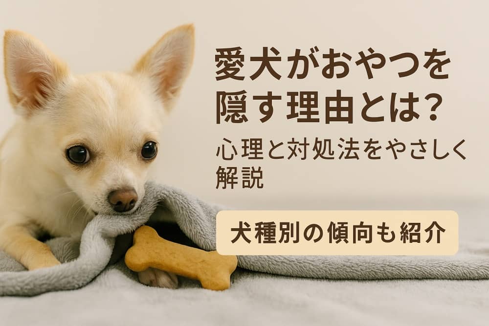 愛犬がおやつを隠す理由とは?心理と対処法をやさしく解説【犬種別の傾向も紹介】