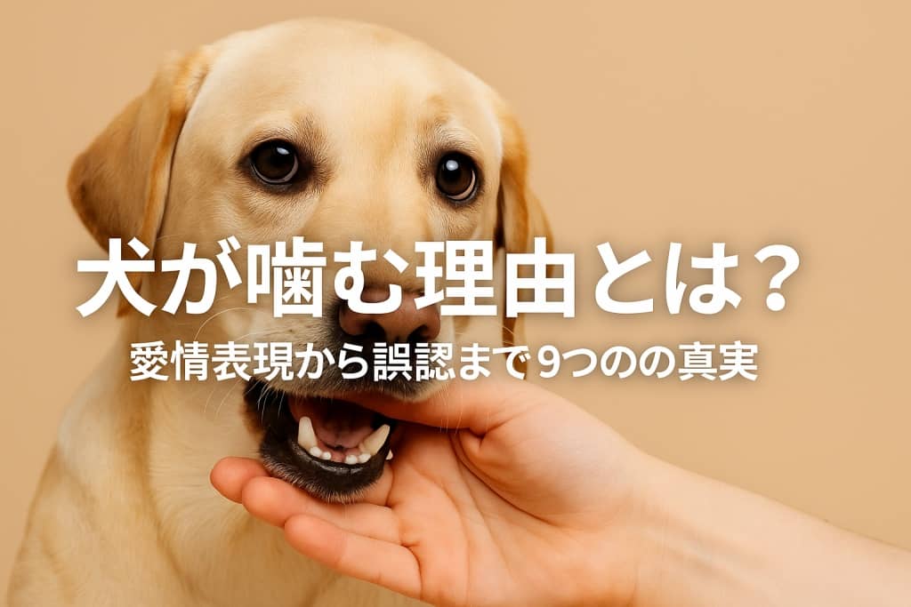 犬が噛む理由とは？愛情表現から誤認まで9つの真実