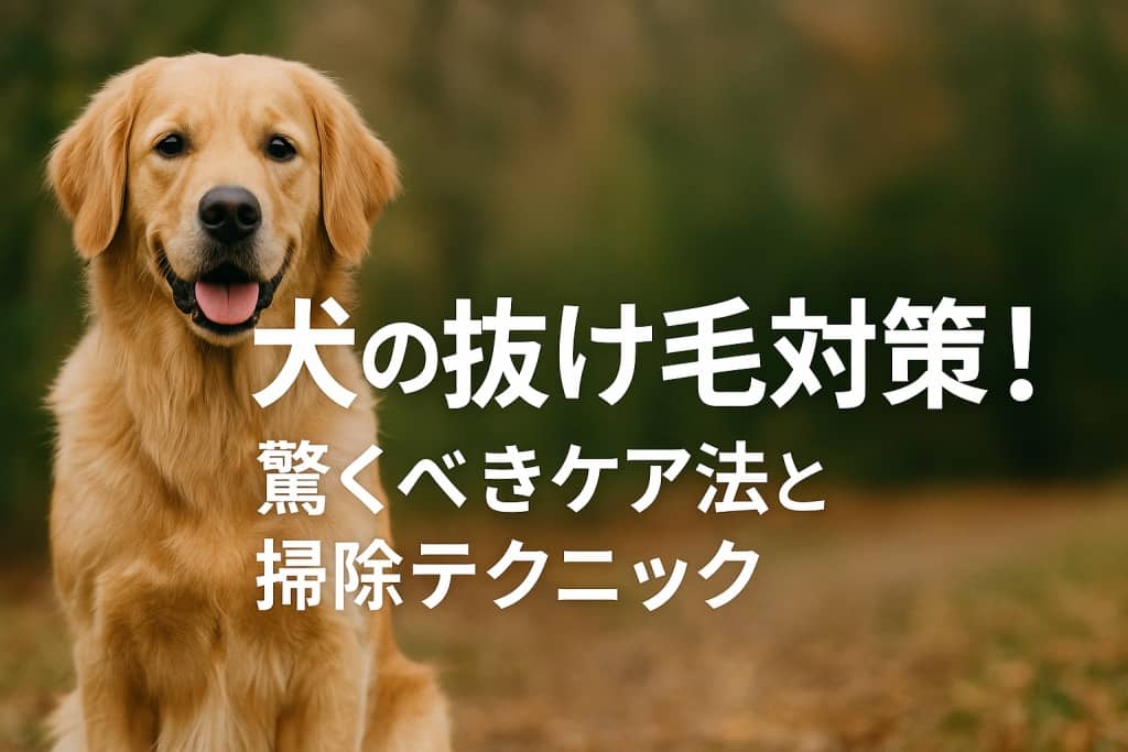 犬の抜け毛対策！驚くべきケア法と掃除テクニック