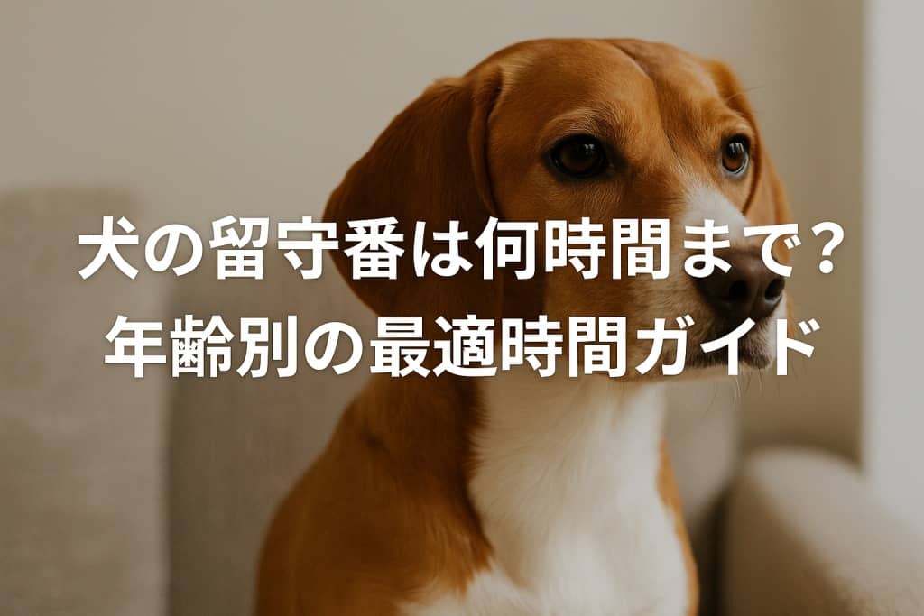 犬の留守番は何時間まで?年齢別の最適時間と安心対策ガイド
