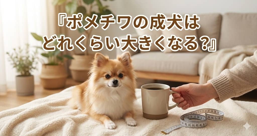 ポメチワの成犬はどれくらい大きくなる？「予想外」を楽しむための未来予想図