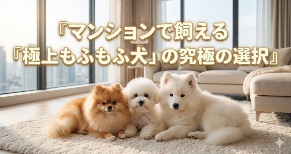「顔を埋めたい」あなたへ。マンションで飼える「極上もふもふ犬」の究極の選択