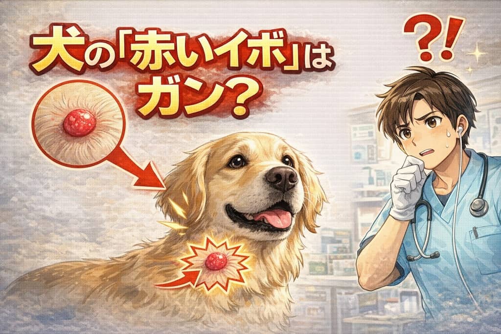 犬の「赤いイボ」はガン？10歳からのしこり、手術の前にすべき「針一本」の検査