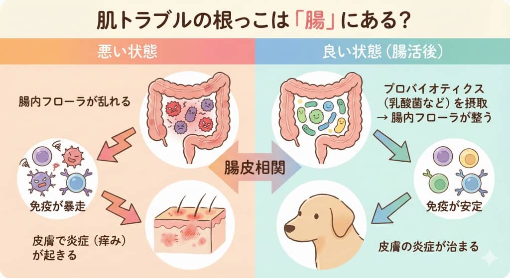 肌トラブルの根っこは「腸」にある？