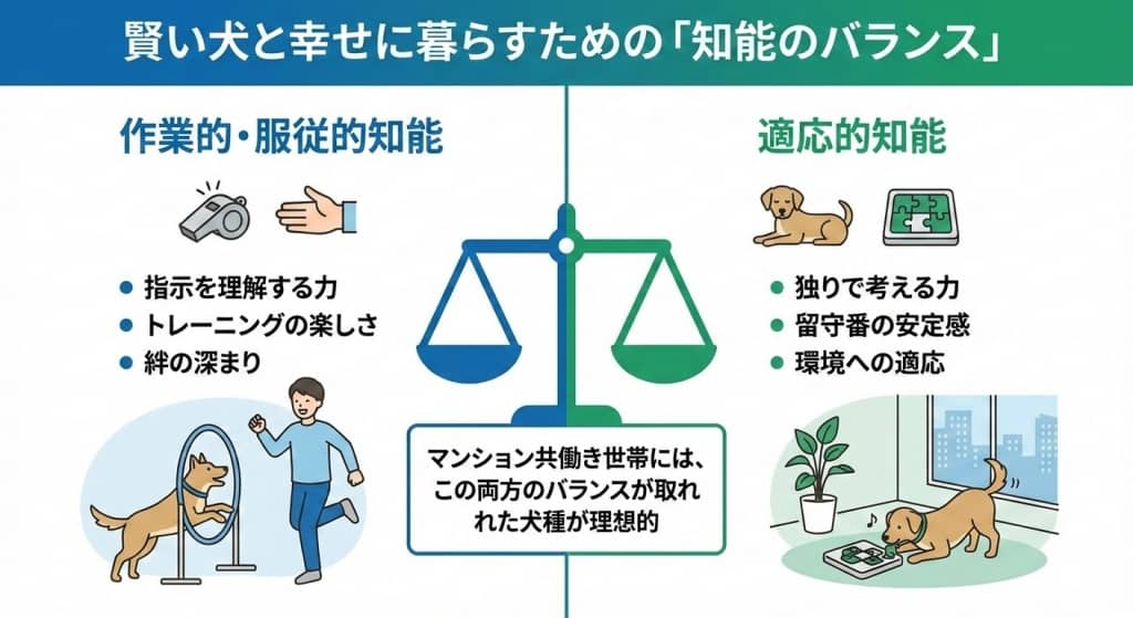 賢い犬と幸せに暮らすための「知能のバランス」