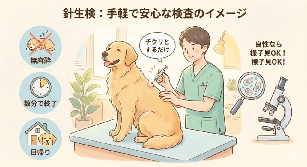 針生検のイメージイラスト